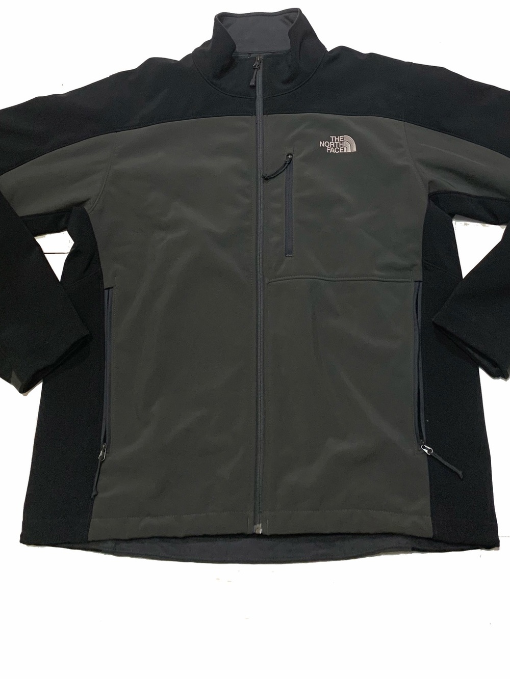 The North Face Men's Black & Dark Gray Softshell fleece jacket